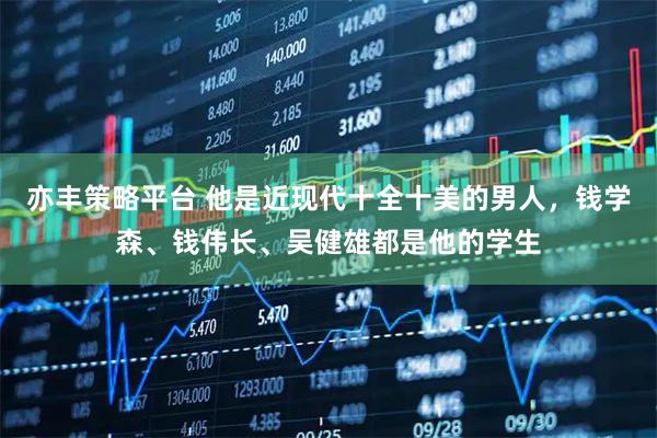 亦丰策略平台 他是近现代十全十美的男人，钱学森、钱伟长、吴健雄都是他的学生